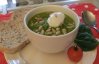 Groene gezonde Popeye soep met spinazie en broccoli